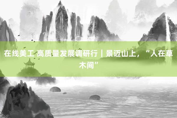 在线美工 高质量发展调研行｜景迈山上，“人在草木间”